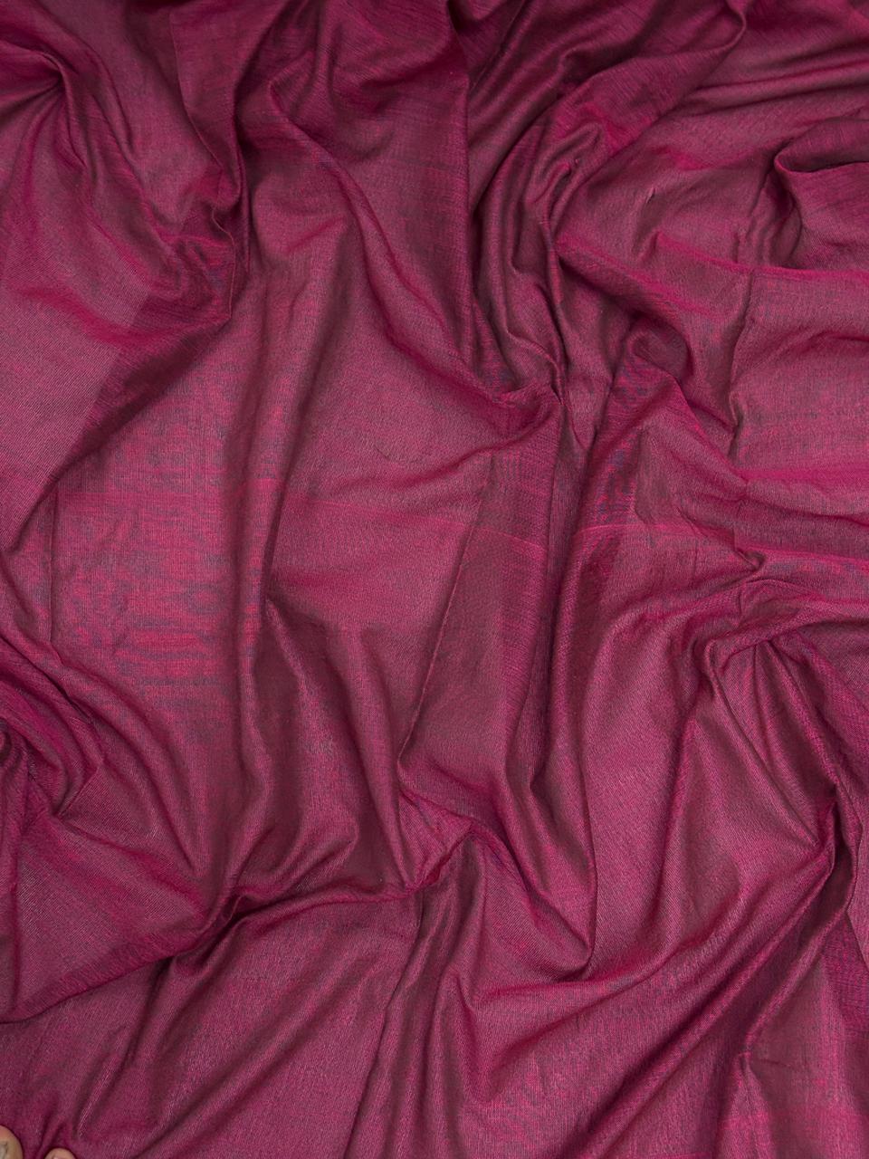 Khadi cotton saree with hand painted flower work