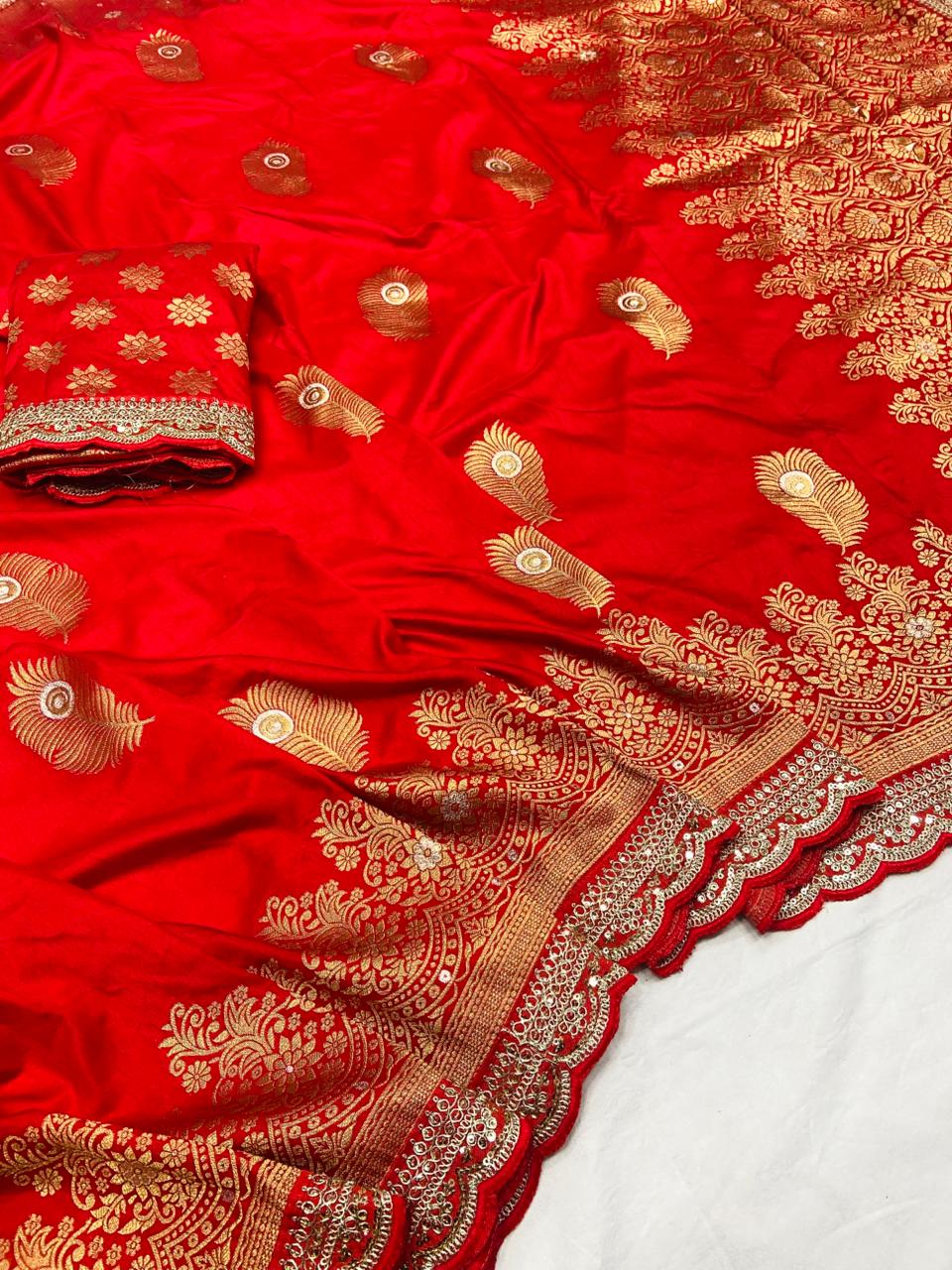 Khaddi georgette silk saree with coding sequence less border