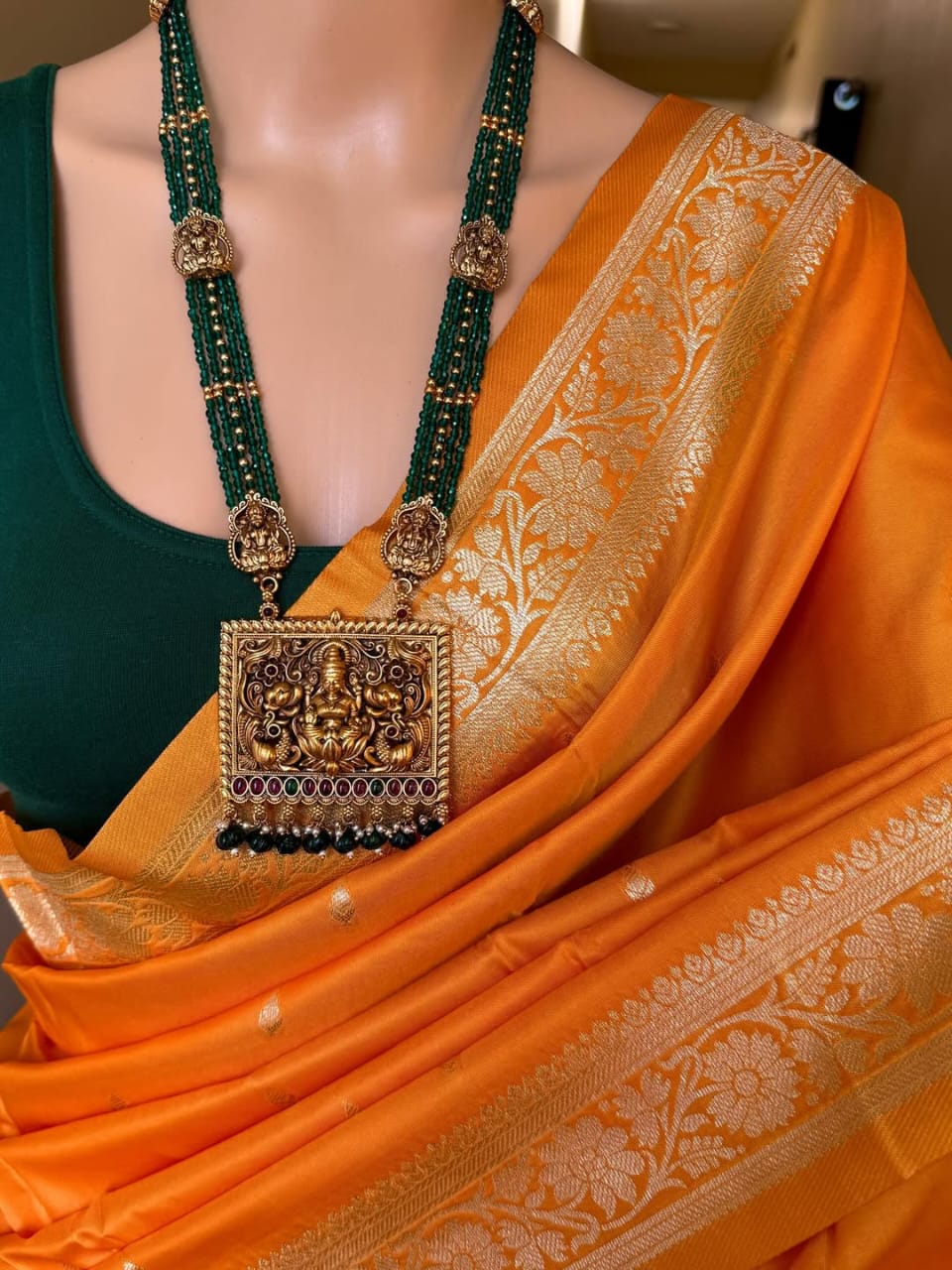 Premium soft banarasi silk saree with zari weaving work