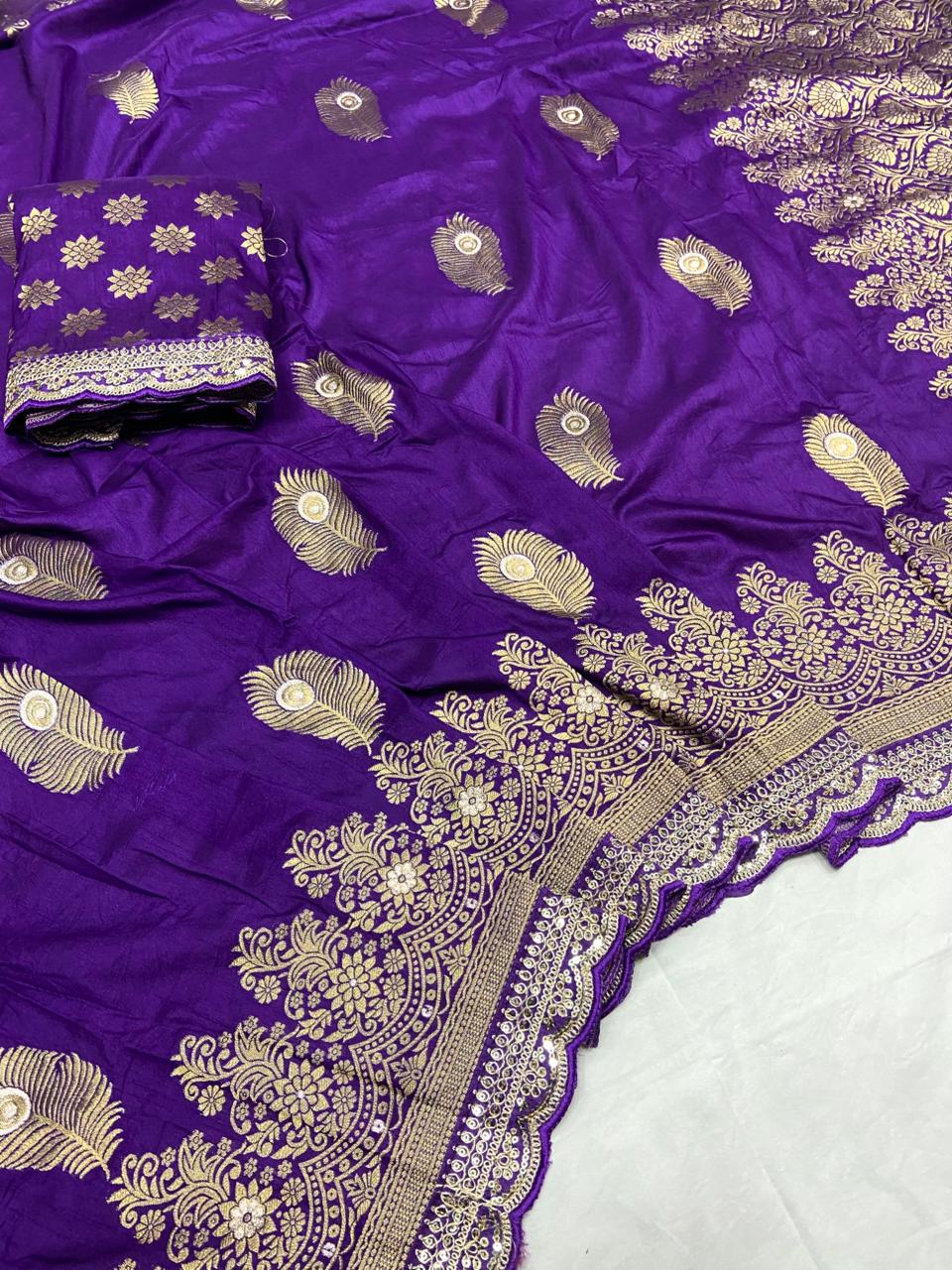 Khaddi georgette silk saree with coding sequence less border
