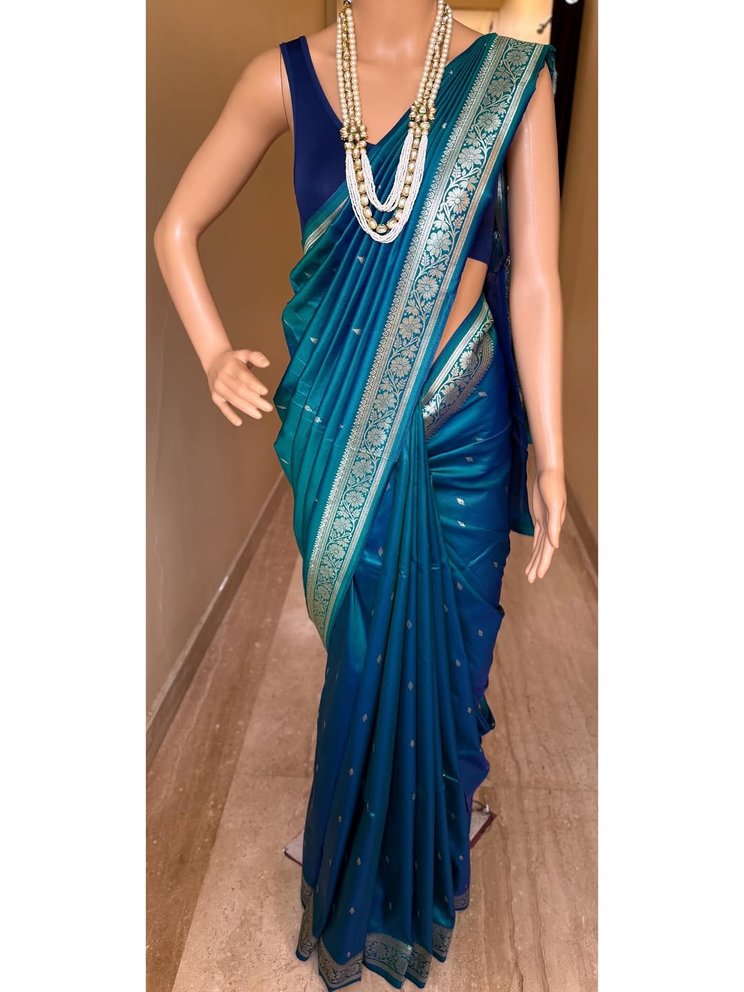 Premium soft banarasi silk saree with zari weaving work