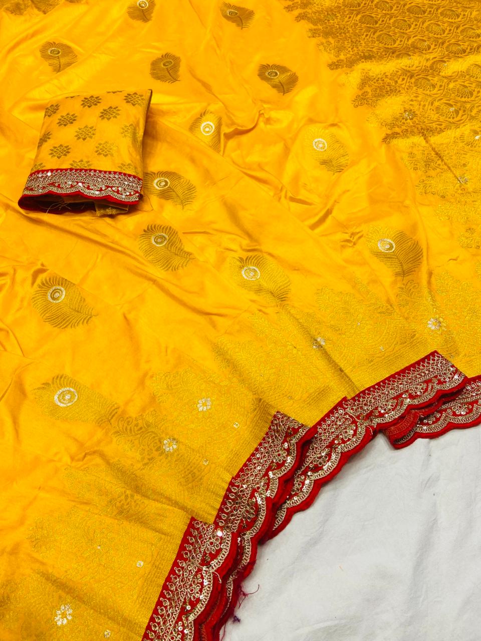 Khaddi georgette silk saree with coding sequence less border